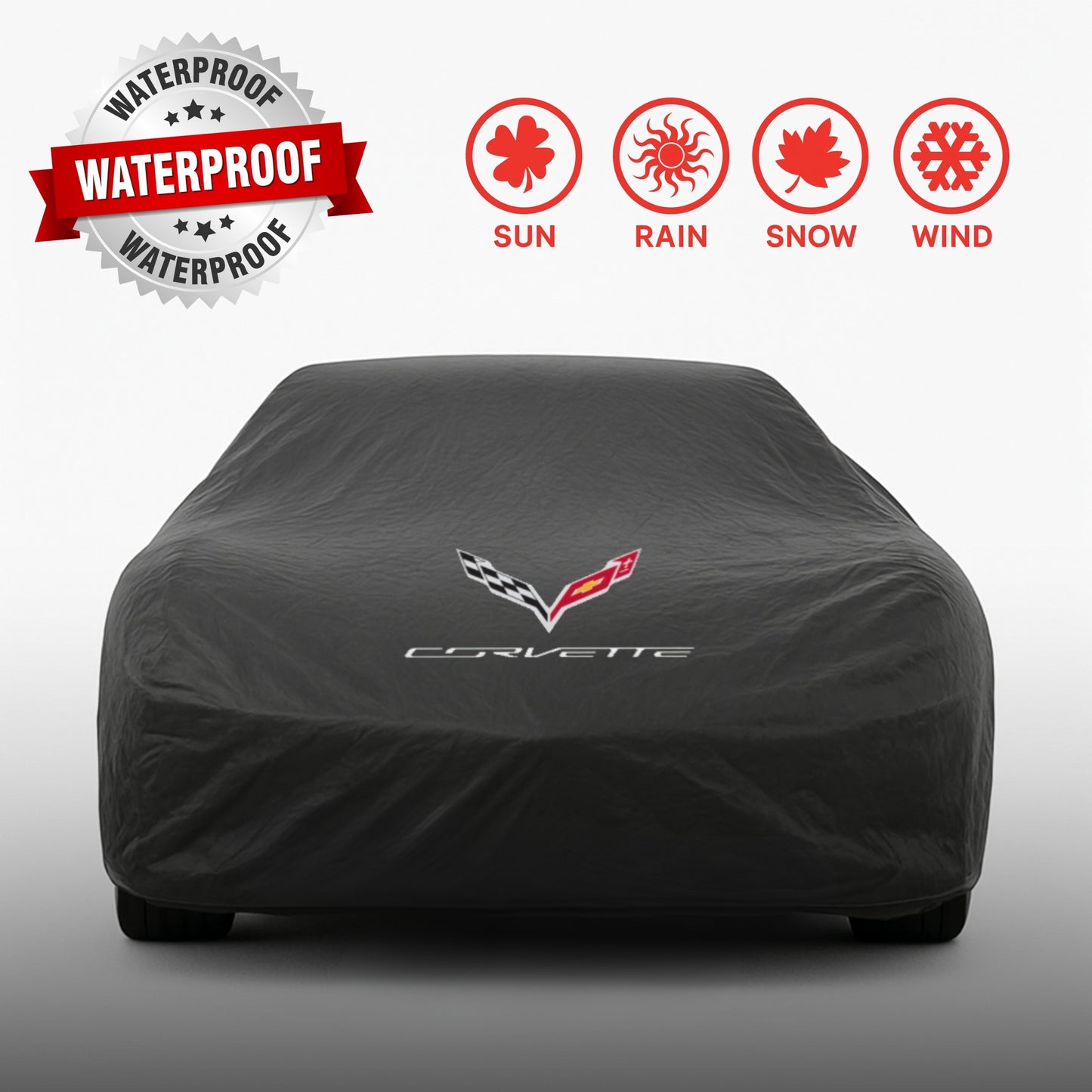CORVETTE C8 (2020-) Waterproof Car Cover - Custom Fit