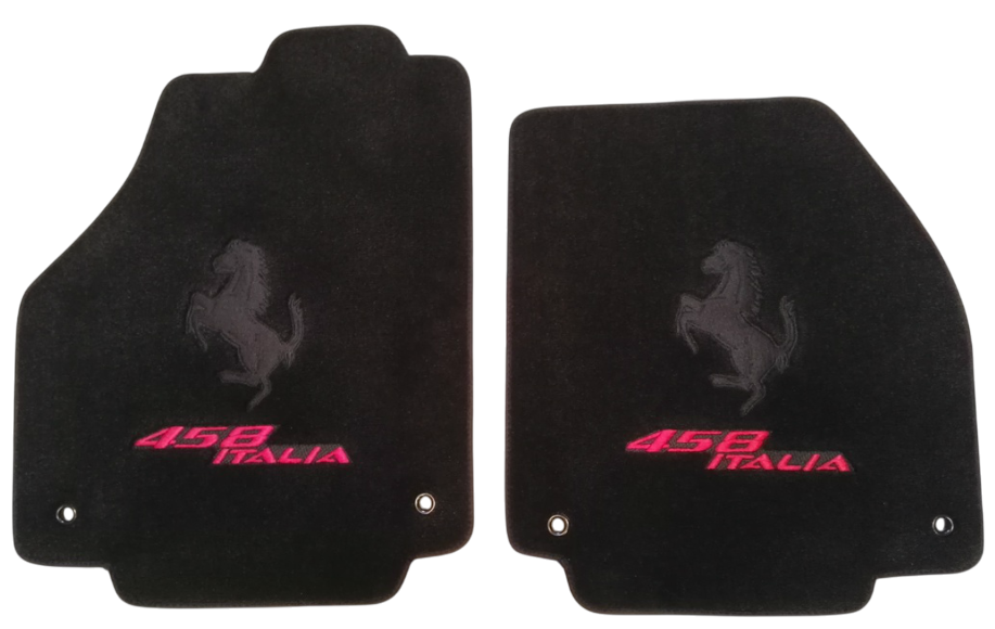 For Ferrari Floor Mats Custom Fit Ferrari Carpet Velour Mats with Custom Stitch