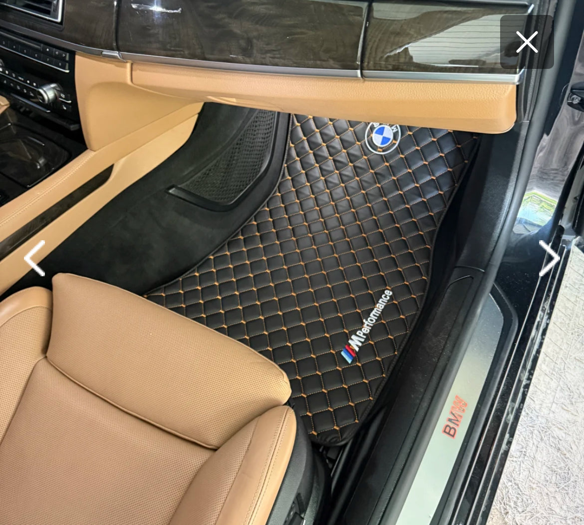BMW Leather Floor Mats Custom Waterproof Car Mats for all BMW M Series