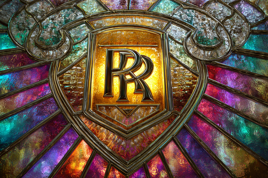 Rolls Royce Tempered Glass Picture 50x50 CM with BLACK FRAME