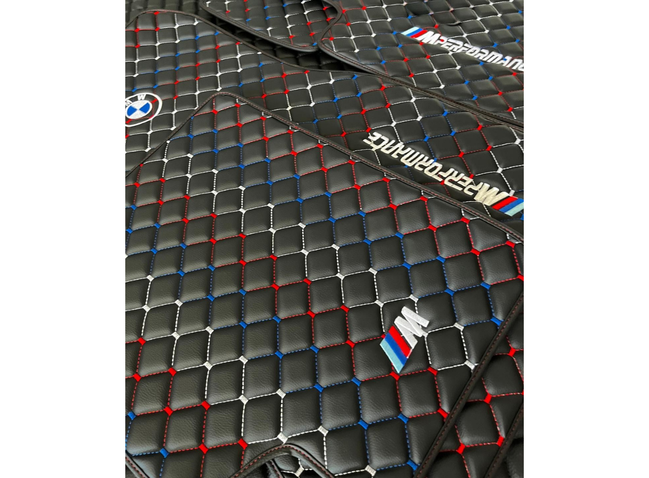 For BMW Leather Floor Mats Made To Measure Custom Design Mats M2 M3 M4 M5 M8
