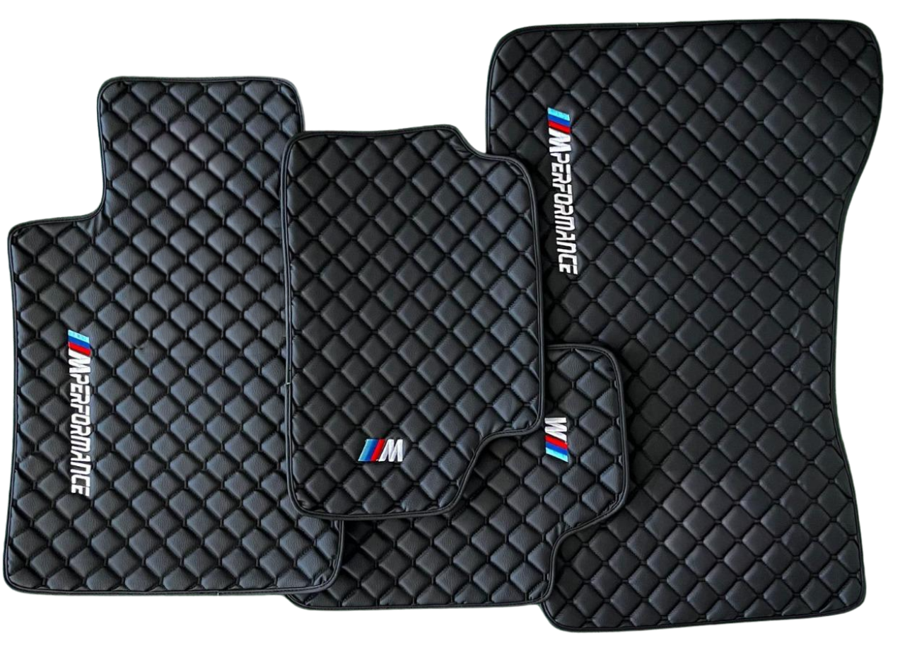 For BMW Leather Floor Mats Made To Measure Custom Design Mats M2 M3 M4 M5 M8