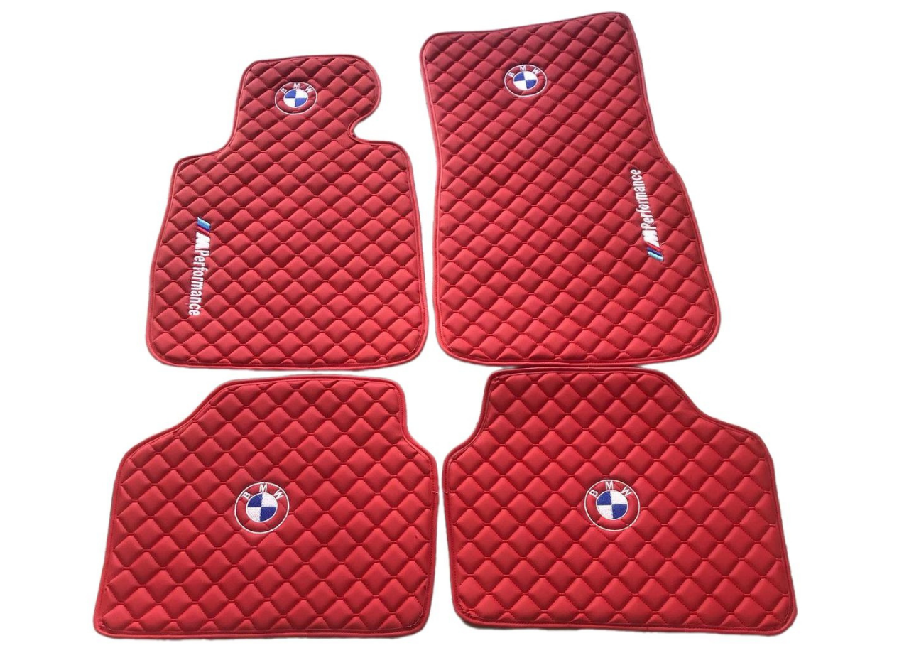 For BMW Leather Floor Mats Made To Measure Custom Design Mats M2 M3 M4 M5 M8