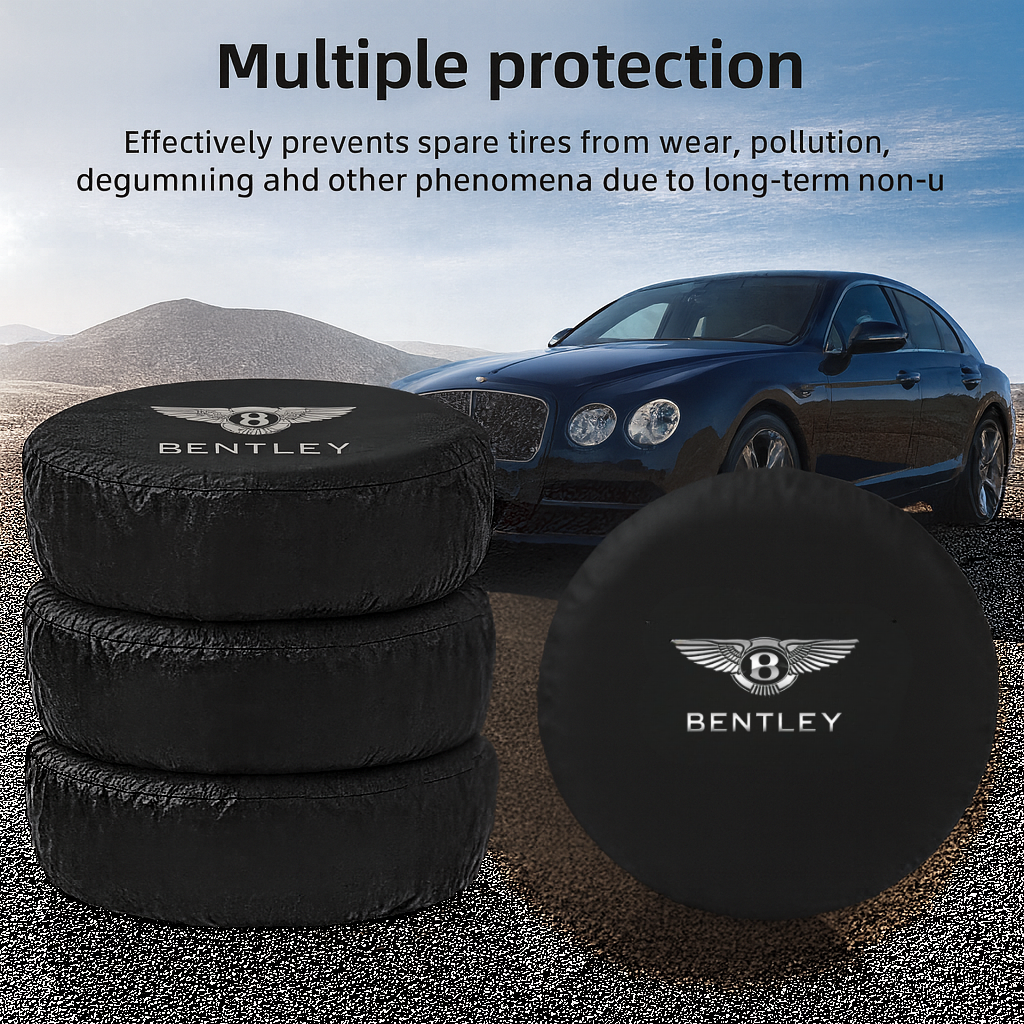 Bentley Tire Cover β Elegant Waterproof Protector | Premium Luxury Car Wheel Cover with Logo