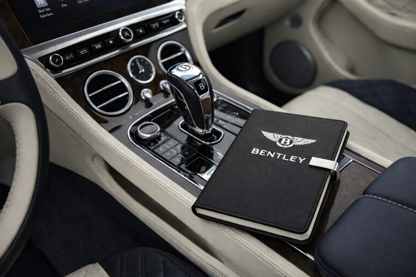 Bentley Journal Notebook Customizable initials