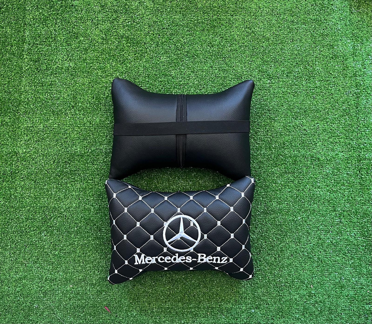 For M.Benz Leather Neck Pillow (2 PCS)