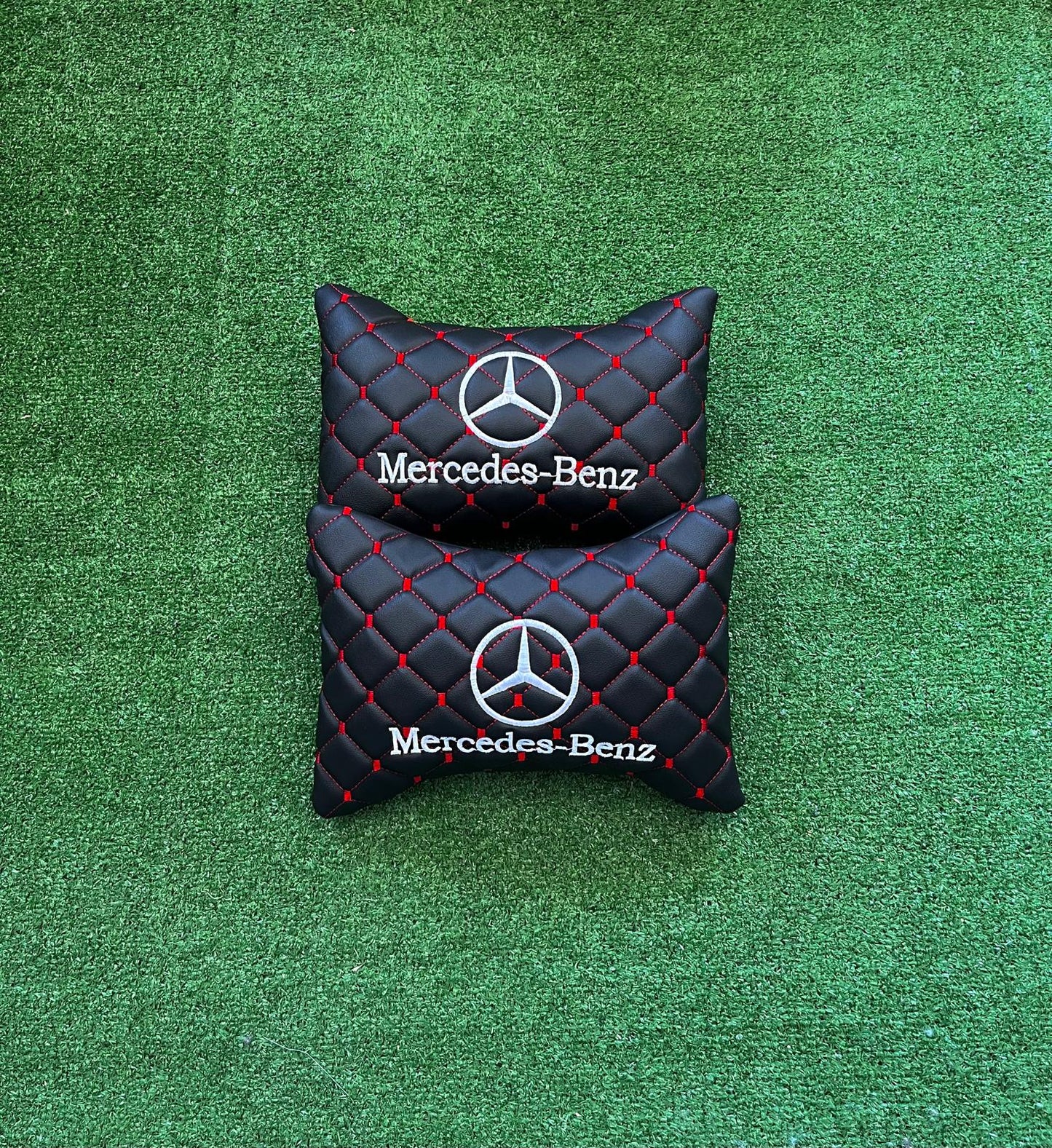 For M.Benz Leather Neck Pillow (2 PCS)