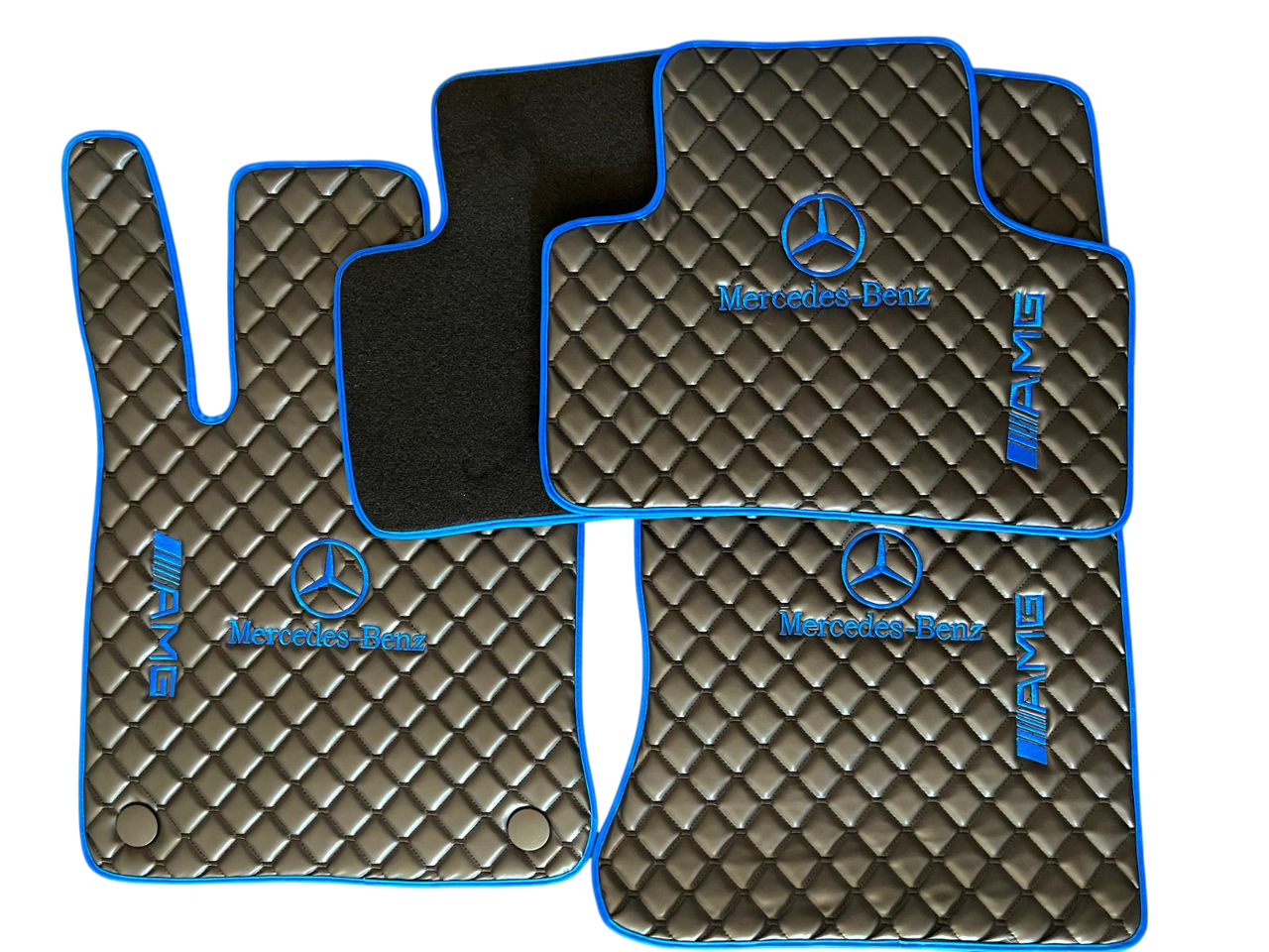 For M.Benz AMG Leather Floor Mats - Made To Measure Mats for all Model