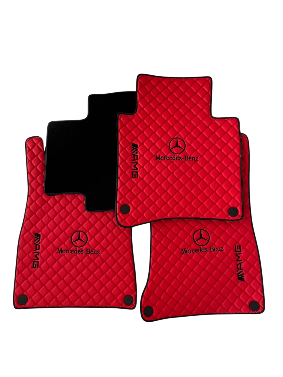 For M.Benz AMG Leather Floor Mats - Made To Measure Mats for all Model