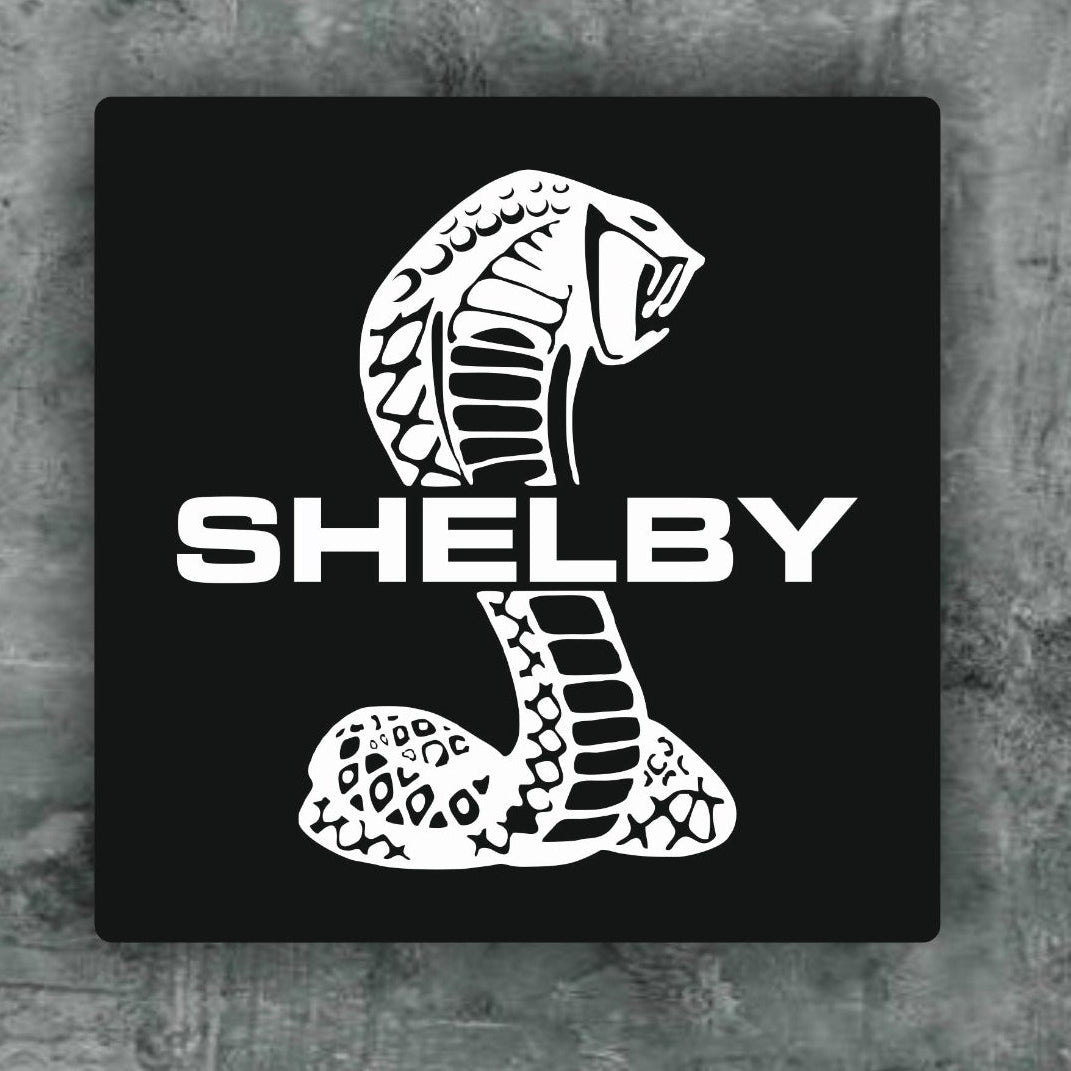 Handmade Shelby Logo Wood Wall Art: Garage Decor Wall Decor