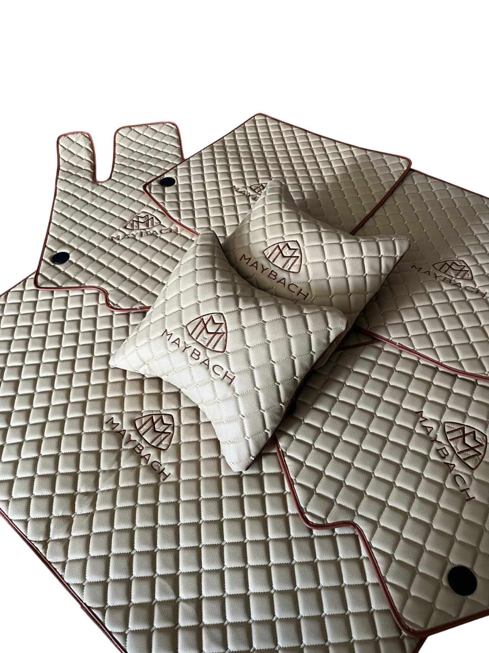 Fits For Maybach Leather Floor Mats Set Trunk Mat Pillow For Maybach