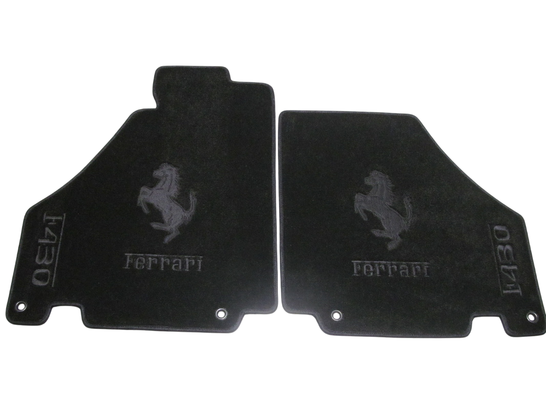 For Ferrari Floor Mats Custom Fit Ferrari Carpet Velour Mats with Custom Stitch