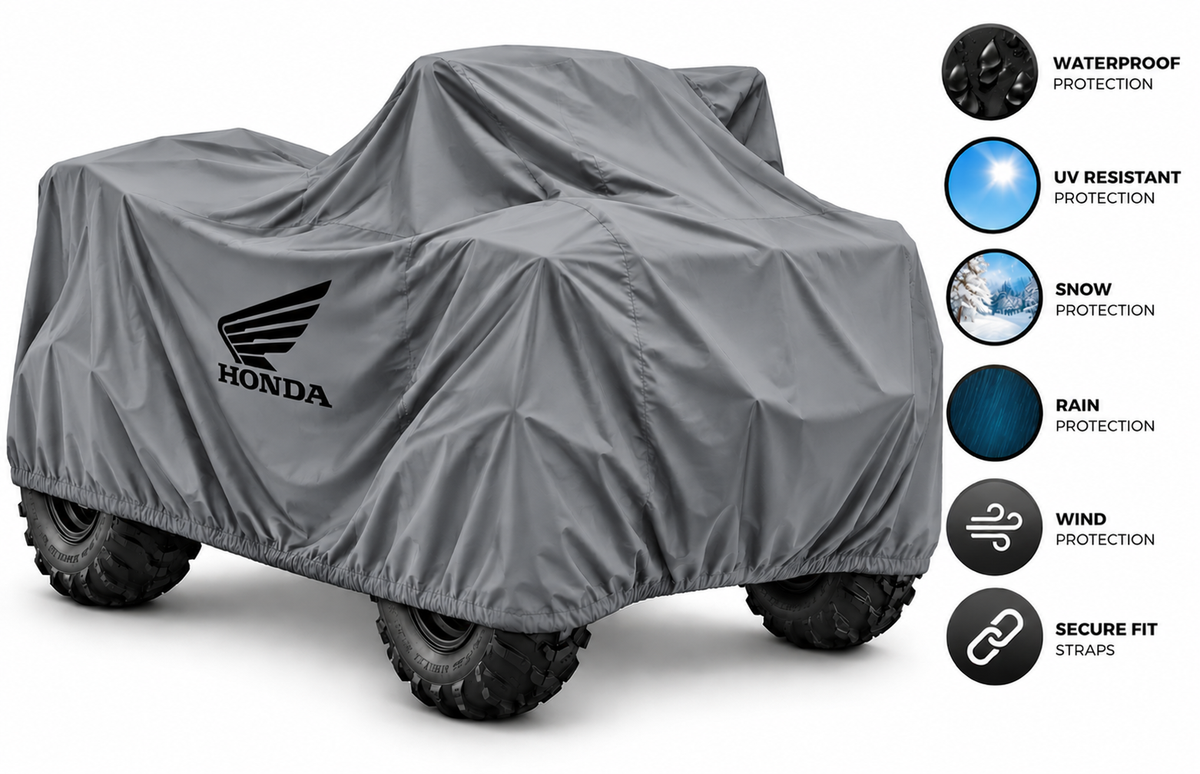 HONDA ATV Outdoor Cover – Waterproof All-Weather Quad Cover | Custom Fit
