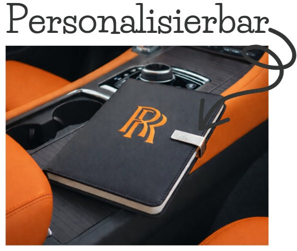 Rolls Royce Journal Notebook Customizable initials