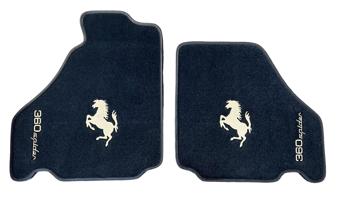 For Ferrari Floor Mats Custom Fit Ferrari Carpet Velour Mats with Custom Stitch