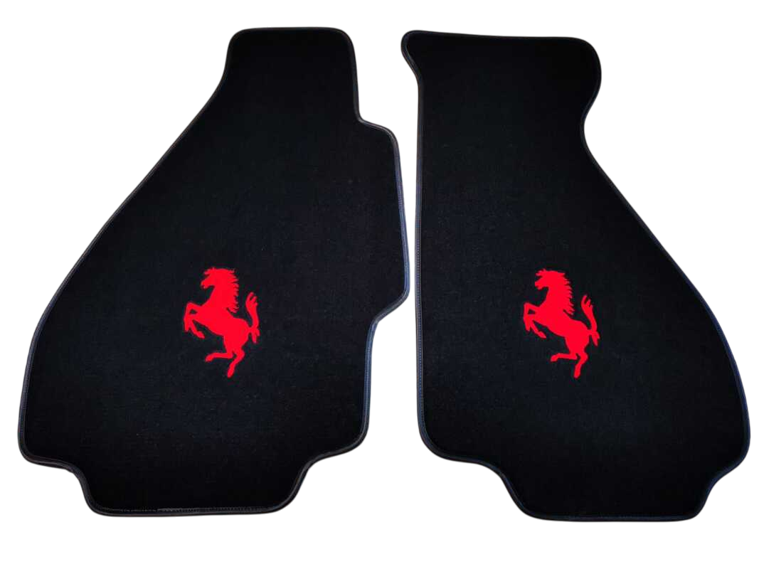 For Ferrari Floor Mats Custom Fit Ferrari Carpet Velour Mats with Custom Stitch