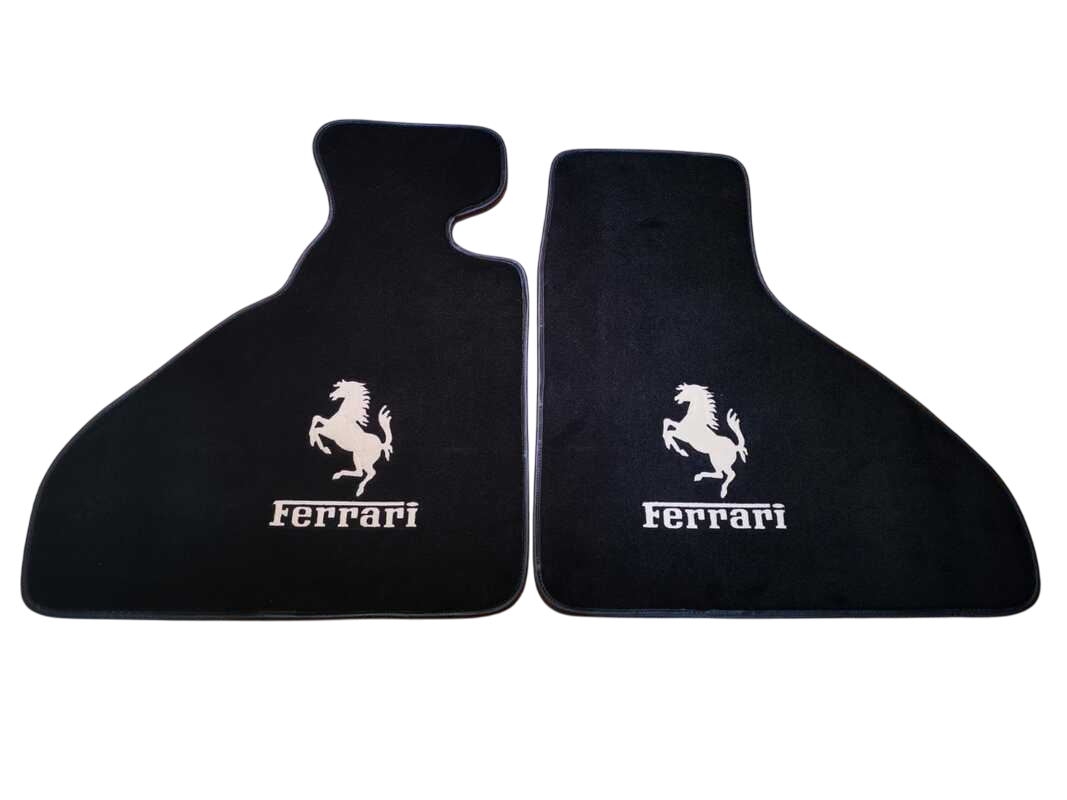 For Ferrari Floor Mats Custom Fit Ferrari Carpet Velour Mats with Custom Stitch