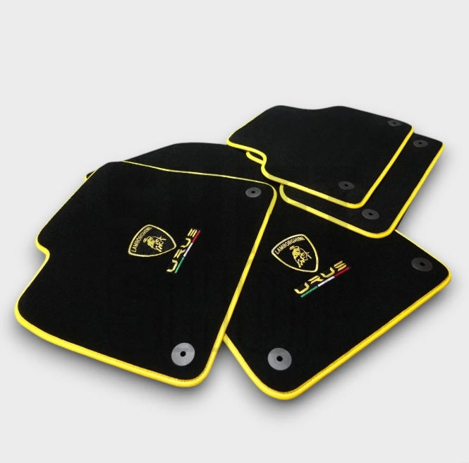 Luxury Velour Car Mats for Lamborghini – Custom Fit & Premium Comfort