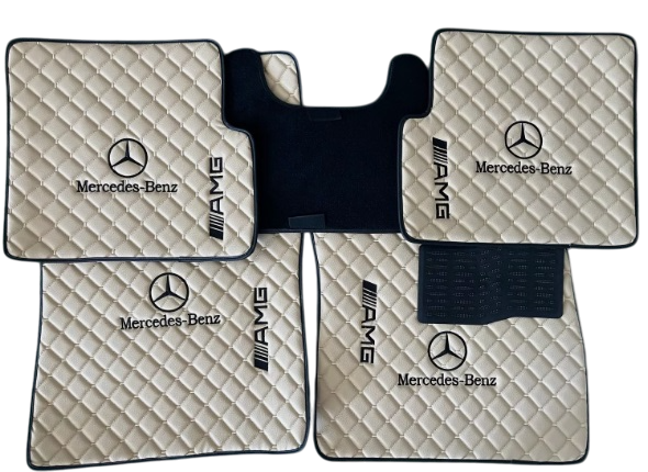 For M.Benz AMG Leather Floor Mats - Made To Measure Mats for all Model