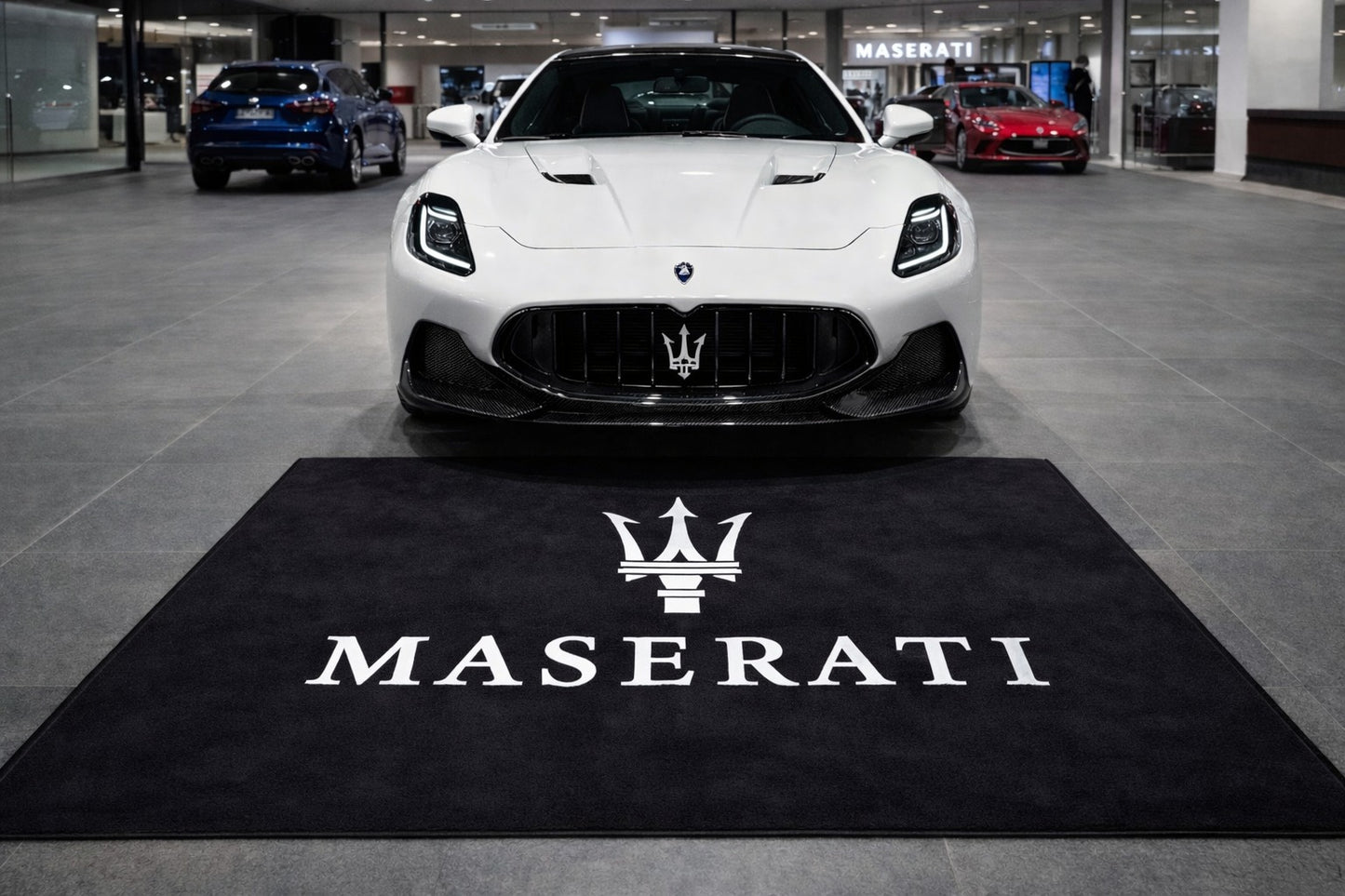 Maserati Luxury Rug 60×87 INCH Home, Garage & Display Carpet