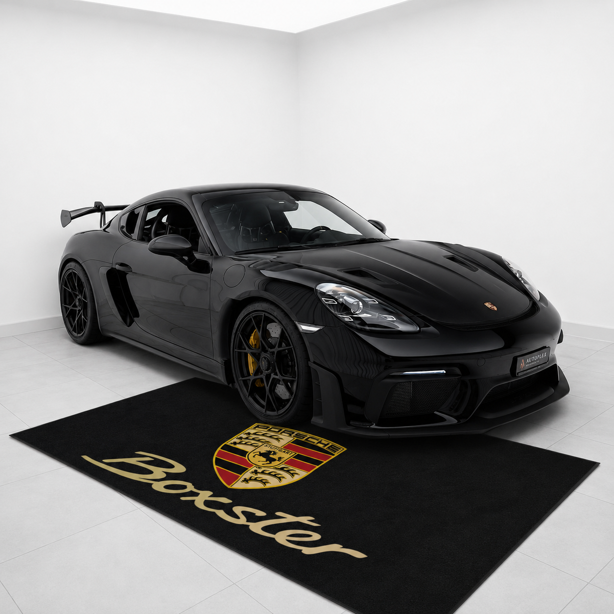 Porsche Boxster Garage Floor Mat 5x7 FT (60x87 Inches) Premium Showroom Rug Wall Decor
