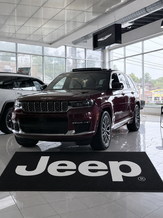 JEEP Garage Floor Mat 5x7 FT (60x87 Inches) Premium Showroom Rug Wall Decor