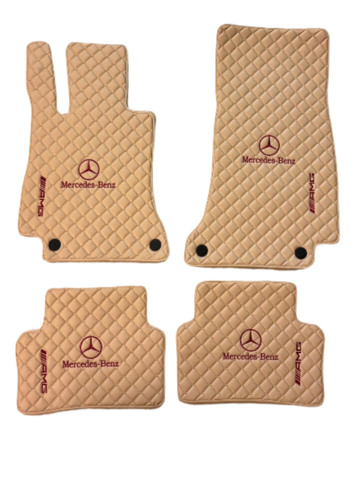 Mercedes Benz Leather Floor Mats Custom Fit For all Model AMG