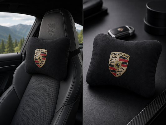 Porsche Neck Pillows for Cars - Premium Comfort and Style (2 PCS)