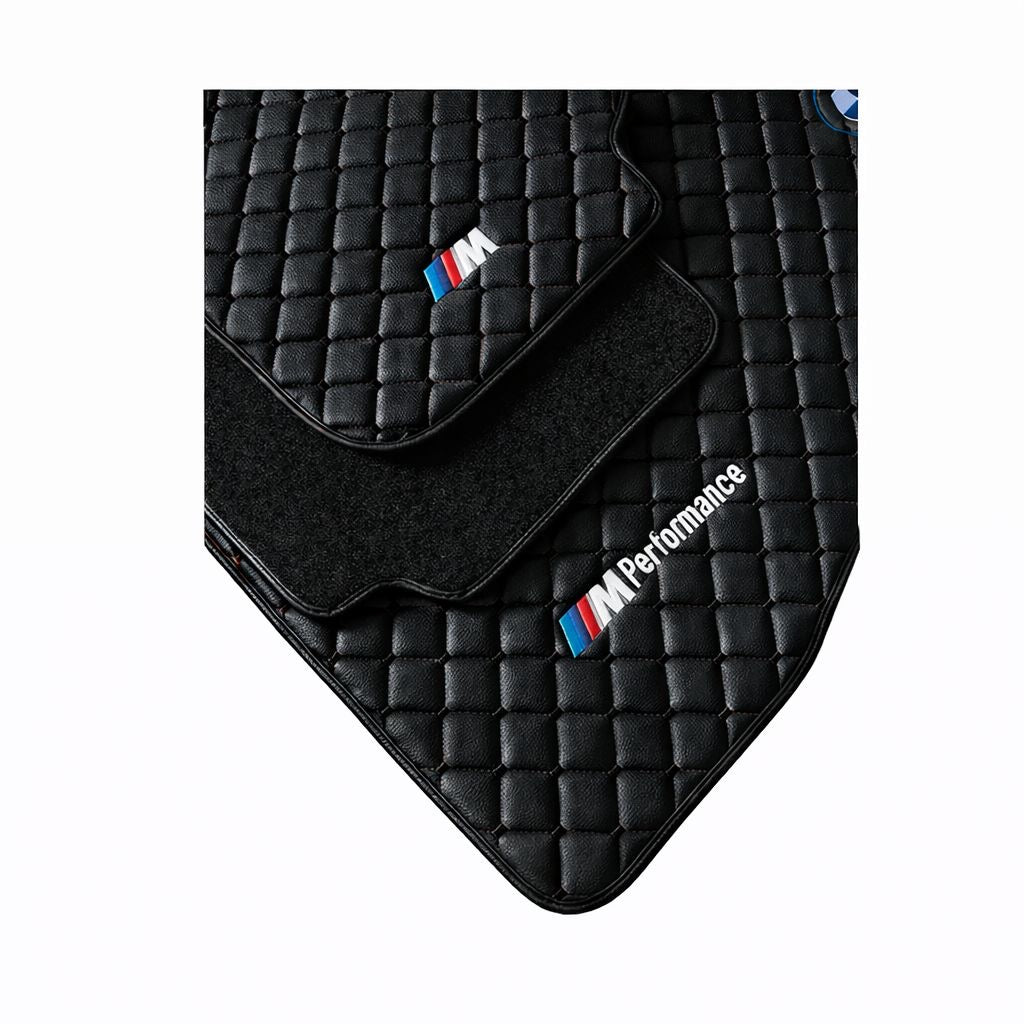 For BMW Leather Floor Mats Made To Measure Custom Design Mats M2 M3 M4 M5 M8