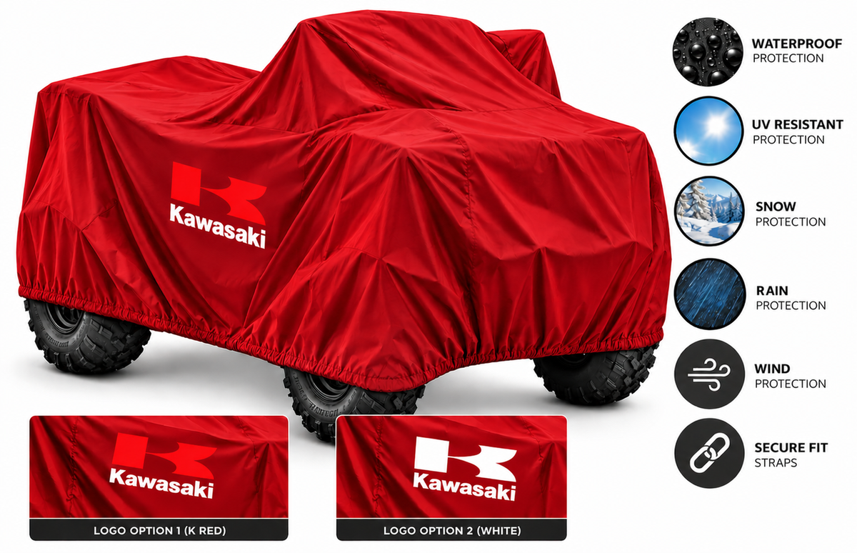 Kawasaki ATV Outdoor Cover – Waterproof All-Weather Quad Cover | Custom Fit