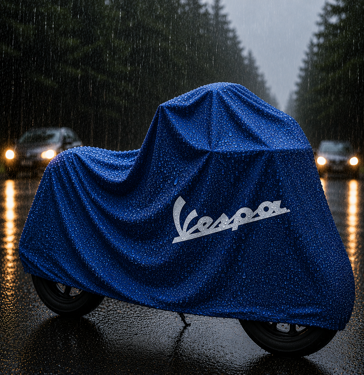 Vespa Motorcycle Protective Outdoor Cover – Rain, Sun & Dust Resistant