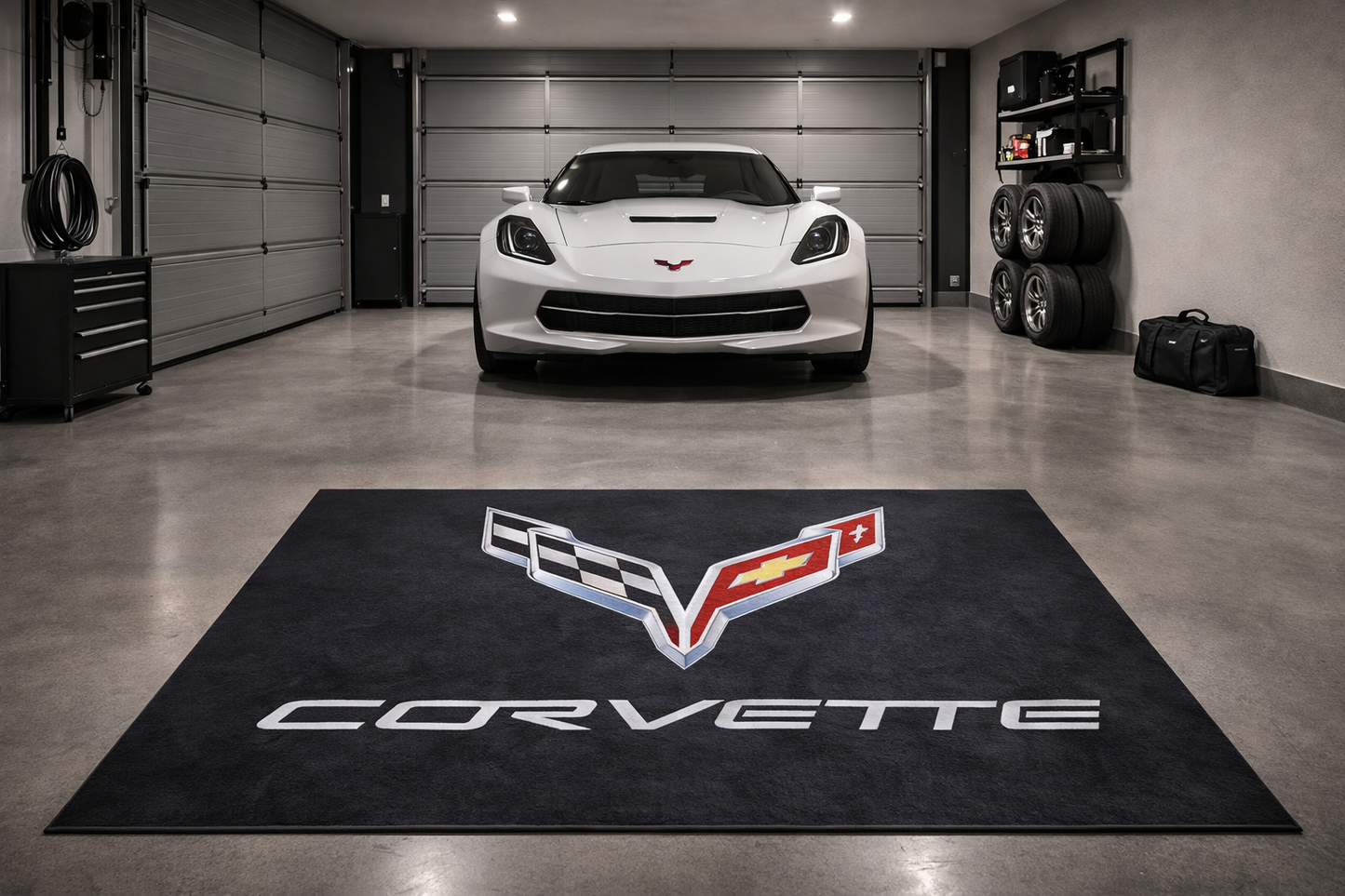 Corvette Luxury Rug 60×87 INCH Home, Garage & Display Carpet