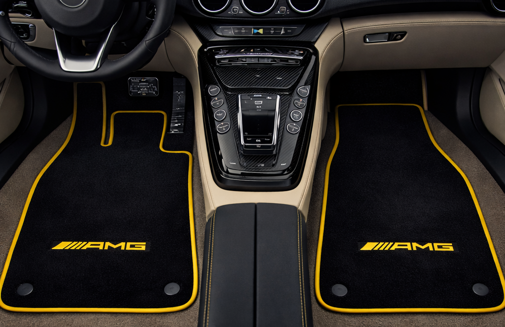 Mercedes Benz ( AMG ) Carpet Car Floor Mats Custom fit for all Model Carpet Liner