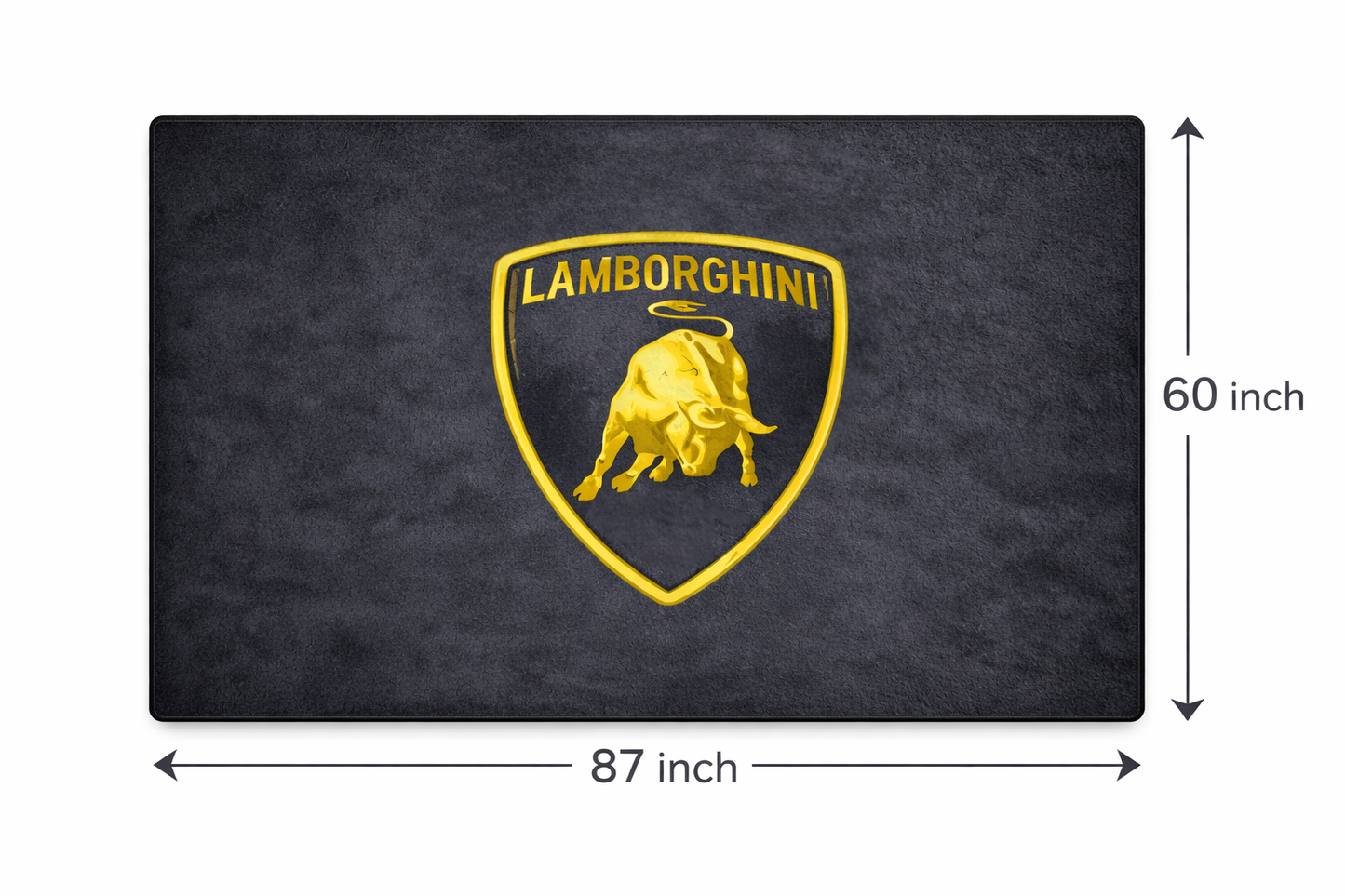 Lamborghini Luxury Rug 60×87 INCH Home, Garage & Display Carpet