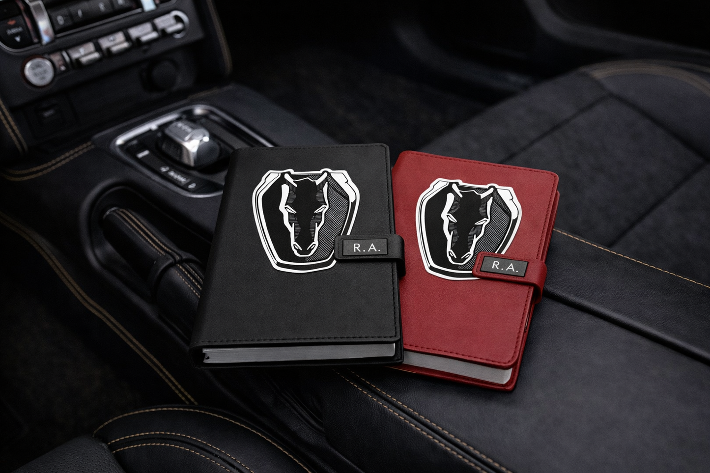 Dark Horse Journal Notebook Customizable initials