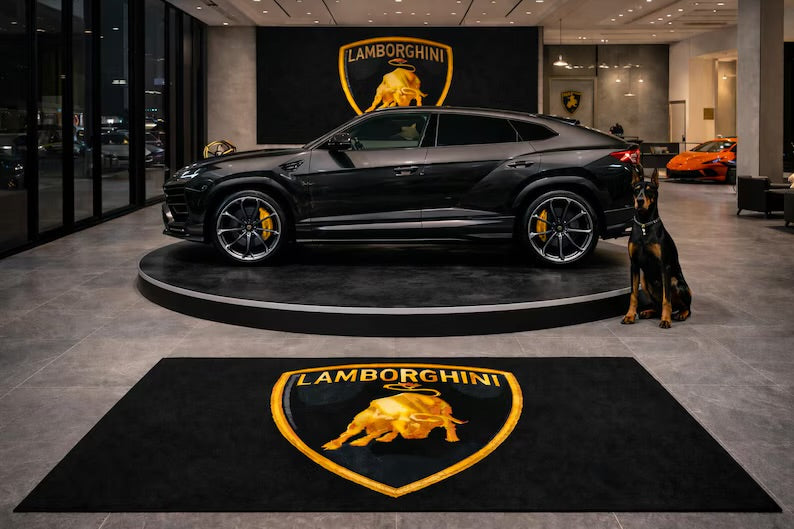 Lamborghini Luxury Rug 60×87 INCH Home, Garage & Display Carpet