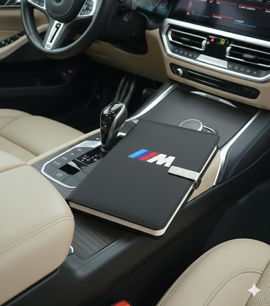 BMW Journal Notebook Customizable initials