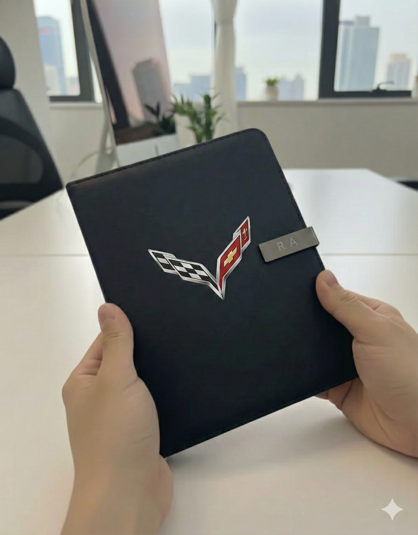 Corvette Journal Notebook Customizable initials