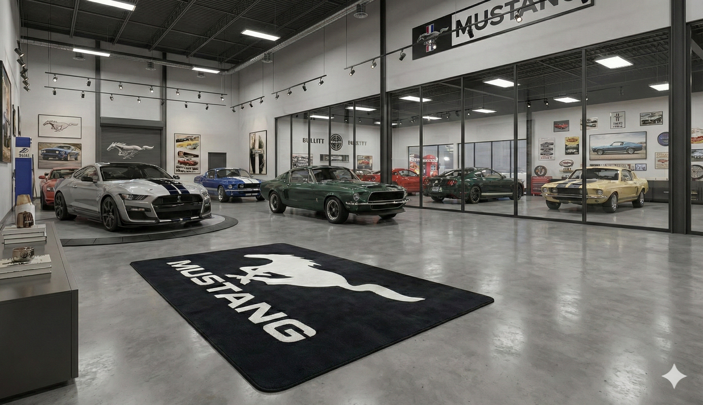 Mustang Luxury Rug 60×87 INCH Home, Garage & Display Carpet