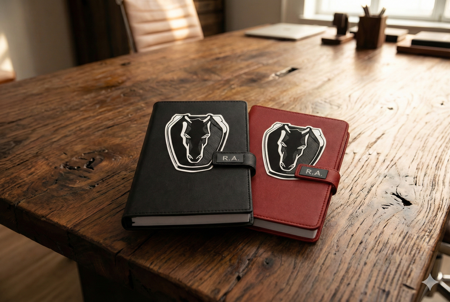 Dark Horse Journal Notebook Customizable initials