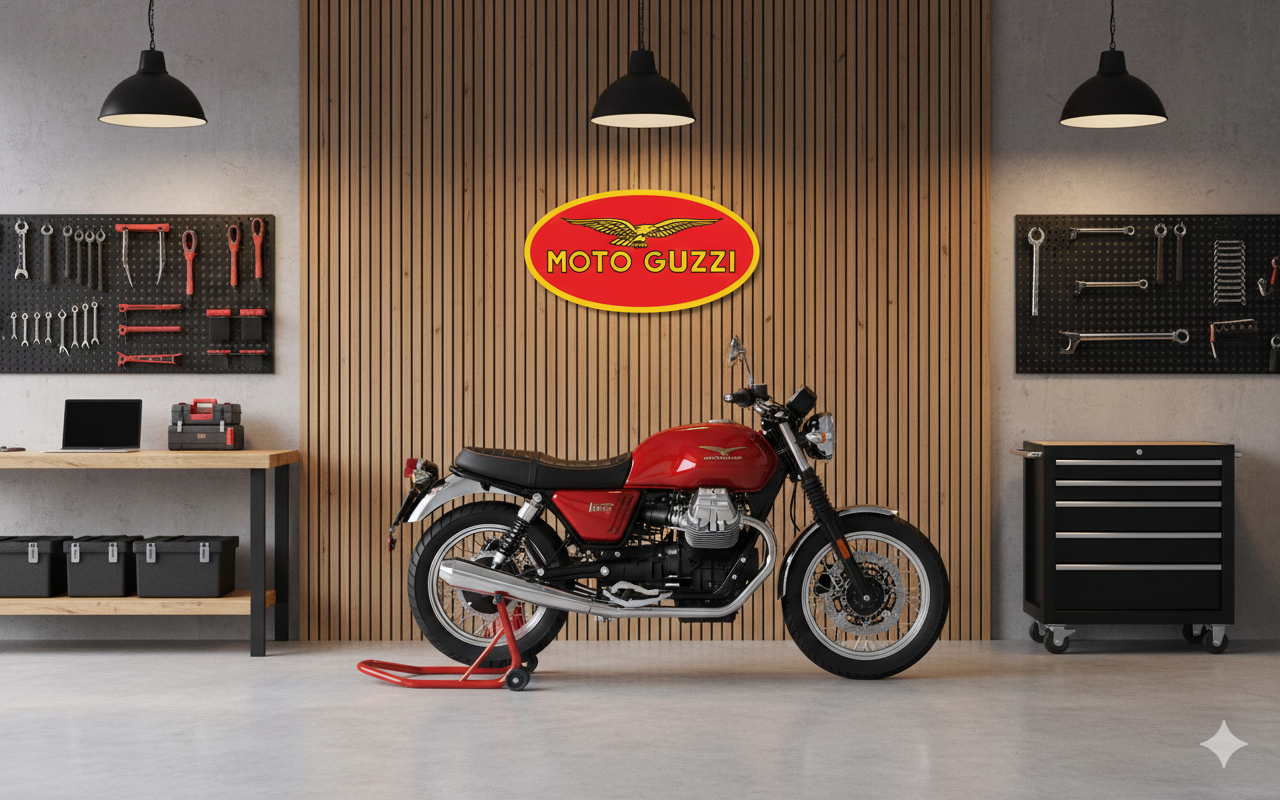 Moto Guzzi Wall Sign for Garage – Premium Wall Decor for Car Enthusiasts