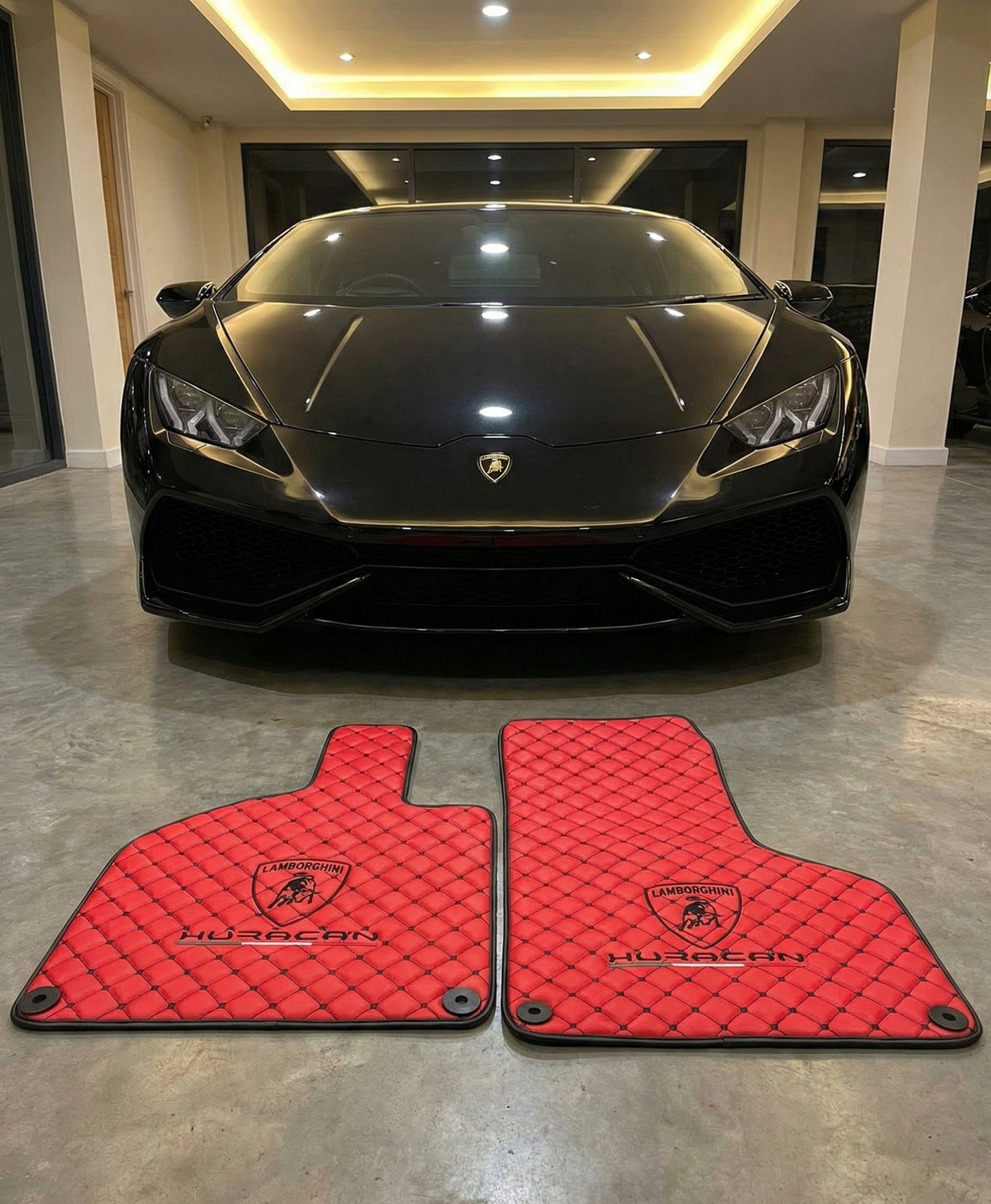 Lamborghini Huracan Leather Floor Mats