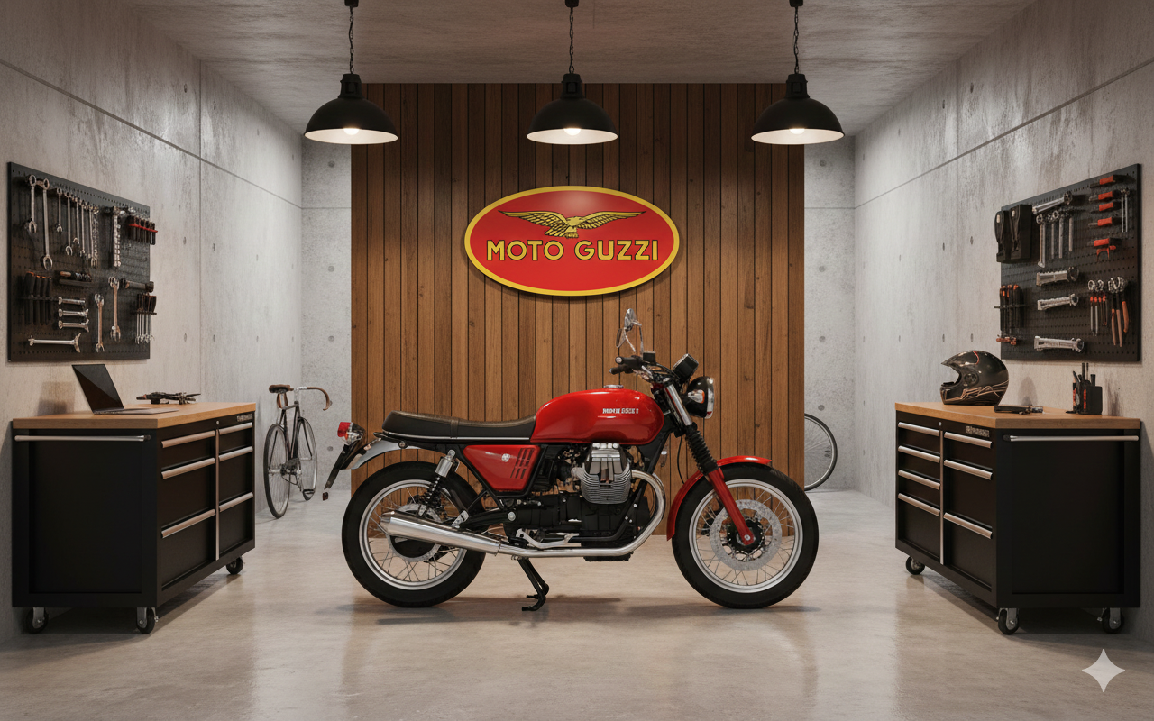 Moto Guzzi Wall Sign for Garage – Premium Wall Decor for Car Enthusiasts
