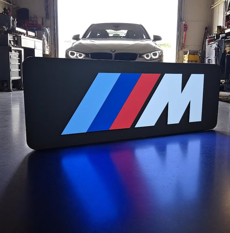 BMW M Wall Sign for Garage – Premium Wall Decor for Car Enthusiasts