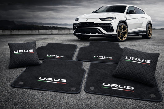 Lamborghini Urus Floor Mats - All Model Fit - Velour Premium Carpet For Urus