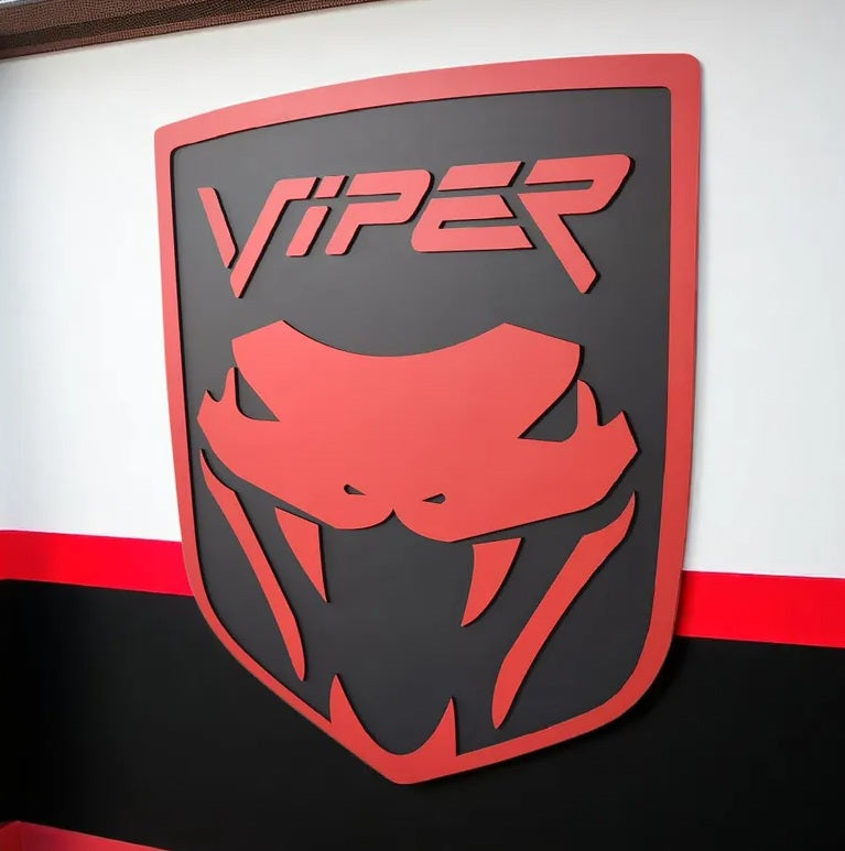 Viper Wall Sign for Garage – Premium Wall Decor for Car Enthusiasts