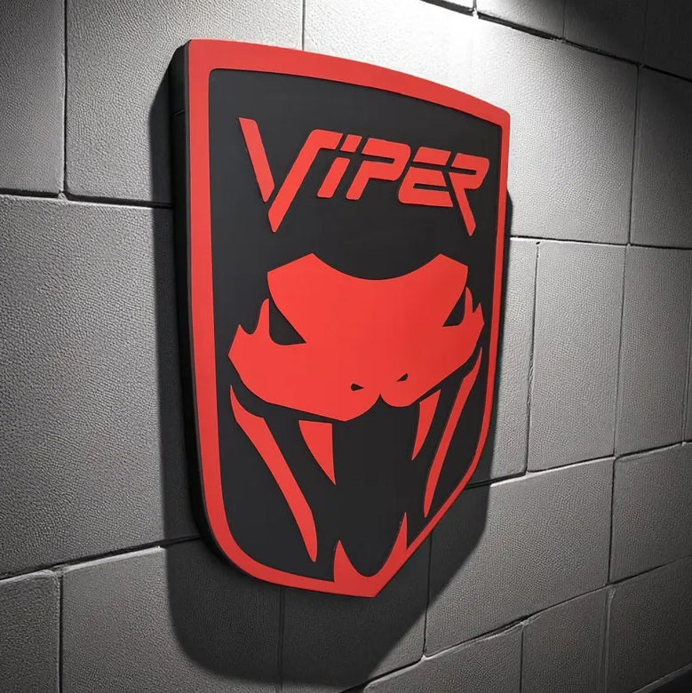 Viper Wall Sign for Garage – Premium Wall Decor for Car Enthusiasts