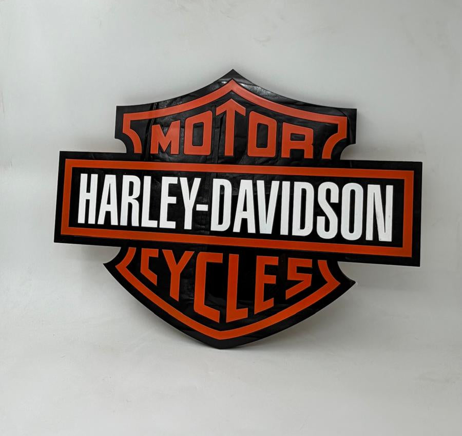 Harley Davidson Wall Sign for Garage – Premium Wall Decor for Car Enthusiasts
