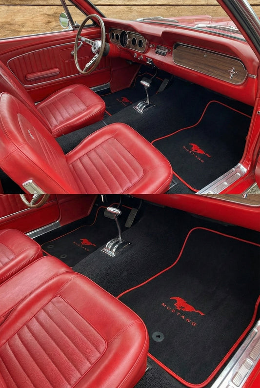 For All Mustang Model Carpet Car Floor Mats Custom fit for Mustang Model Carpet Liner