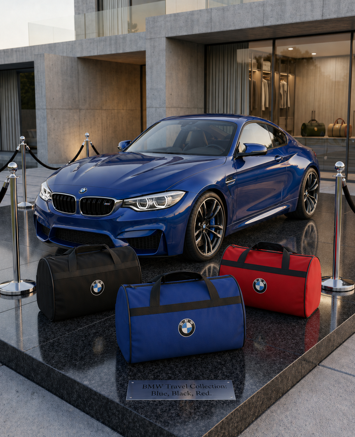 Luxury BMW M PERFORMANCE Duffle Bag Trunk Bag 30x50 cm